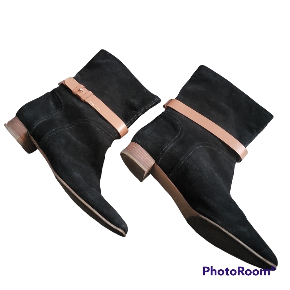 HP. Sergio Rossi Suede Leather Boots - Picture 6 of 12